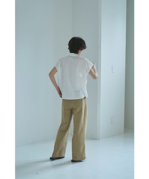 marjour(マージュール)の「NUANCE NYLON SHIRTS(シャツ/ブラウス・レディース・ブラック/オフホワイト・M)」の7枚目の写真