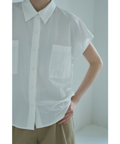 marjour(マージュール)の「NUANCE NYLON SHIRTS(シャツ/ブラウス・レディース・ブラック/オフホワイト・M)」の13枚目の写真