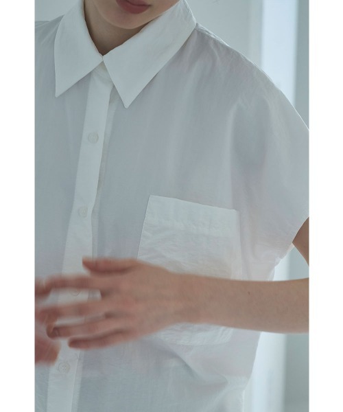 marjour(マージュール)の「NUANCE NYLON SHIRTS(シャツ/ブラウス・レディース・ブラック/オフホワイト・M)」の14枚目の写真