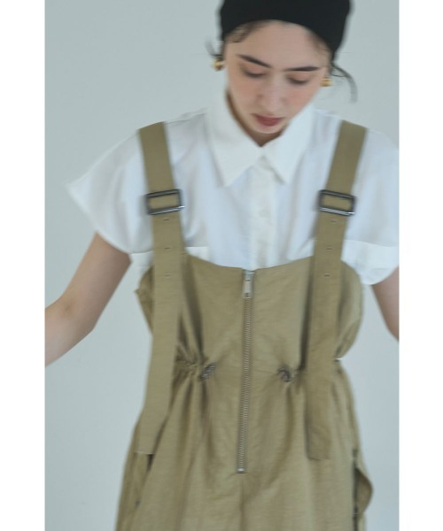 marjour(マージュール)の「NUANCE NYLON SHIRTS(シャツ/ブラウス・レディース・ブラック/オフホワイト・M)」の15枚目の写真