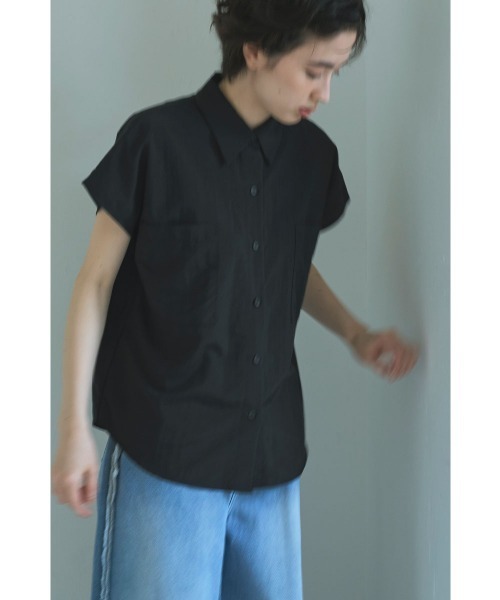 marjour(マージュール)の「NUANCE NYLON SHIRTS(シャツ/ブラウス・レディース・ブラック/オフホワイト・M)」の20枚目の写真