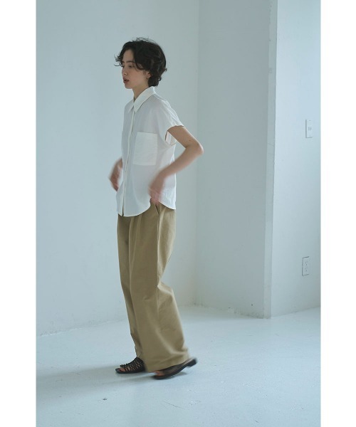 marjour(マージュール)の「NUANCE NYLON SHIRTS(シャツ/ブラウス・レディース・ブラック/オフホワイト・M)」の5枚目の写真