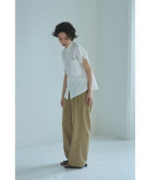 marjour(マージュール)の「NUANCE NYLON SHIRTS(シャツ/ブラウス・レディース・ブラック/オフホワイト・M)」の6枚目の写真