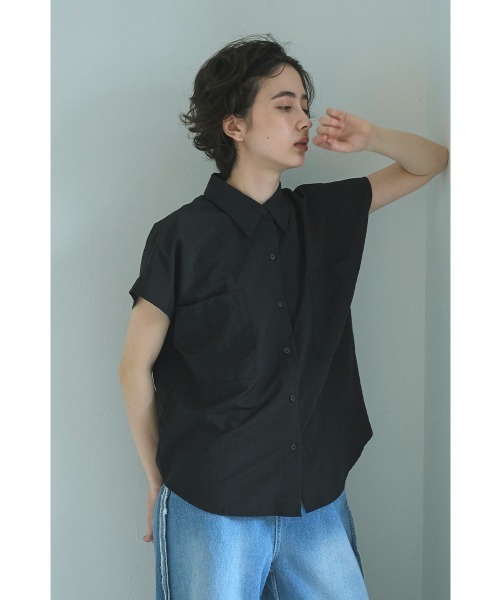 marjour(マージュール)の「NUANCE NYLON SHIRTS(シャツ/ブラウス・レディース・ブラック/オフホワイト・M)」の21枚目の写真