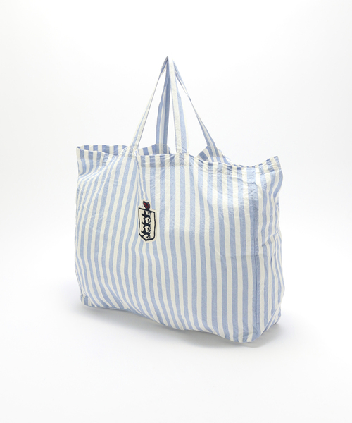 journal standard Furniture (ジャーナルスタンダードファニチャー)の「【R&D.M.Co/オールドマンズテイラー】FOOT BALL STRIPE TOTE トートバッグ(トートバッグ・レディース・ブルー系その他・FREE)」の1枚目の写真
