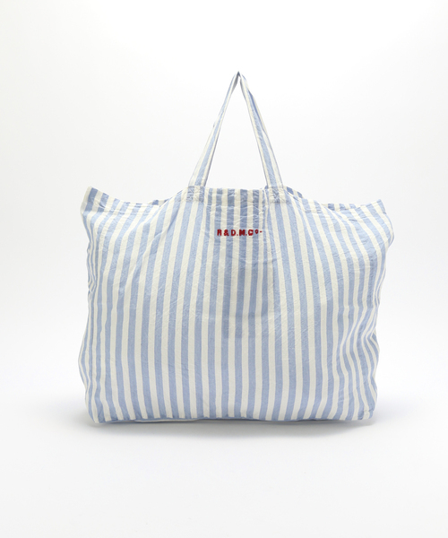 journal standard Furniture (ジャーナルスタンダードファニチャー)の「【R&D.M.Co/オールドマンズテイラー】FOOT BALL STRIPE TOTE トートバッグ(トートバッグ・レディース・ブルー系その他・FREE)」の3枚目の写真