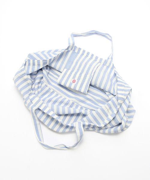journal standard Furniture (ジャーナルスタンダードファニチャー)の「【R&D.M.Co/オールドマンズテイラー】FOOT BALL STRIPE TOTE トートバッグ(トートバッグ・レディース・ブルー系その他・FREE)」の5枚目の写真