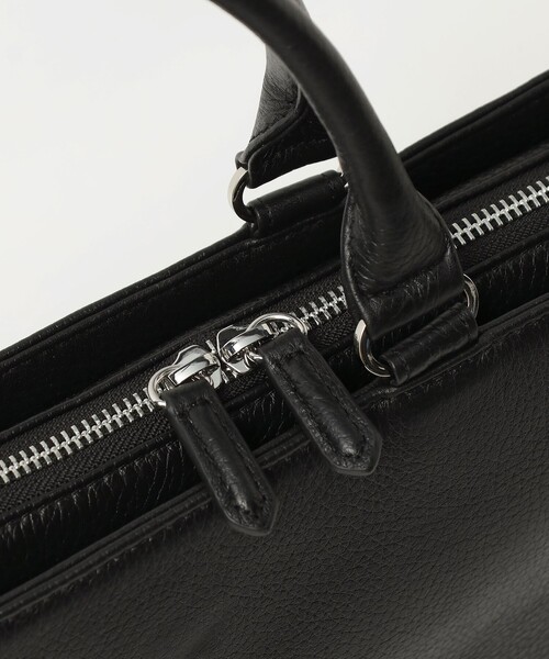 BEAMS HEART（ビームスハート）の「スリム レザー ブリーフバッグ【ノートPC収納】（ビジネスバッグ・メンズ・ブラック・ONE SIZE）」の7枚目の写真