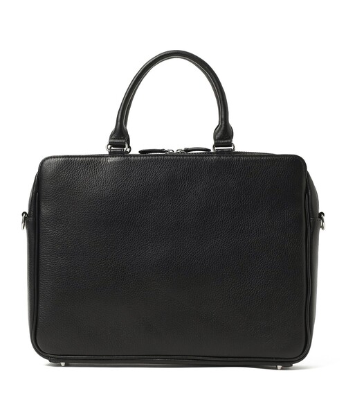 BEAMS HEART（ビームスハート）の「スリム レザー ブリーフバッグ【ノートPC収納】（ビジネスバッグ・メンズ・ブラック・ONE SIZE）」の3枚目の写真