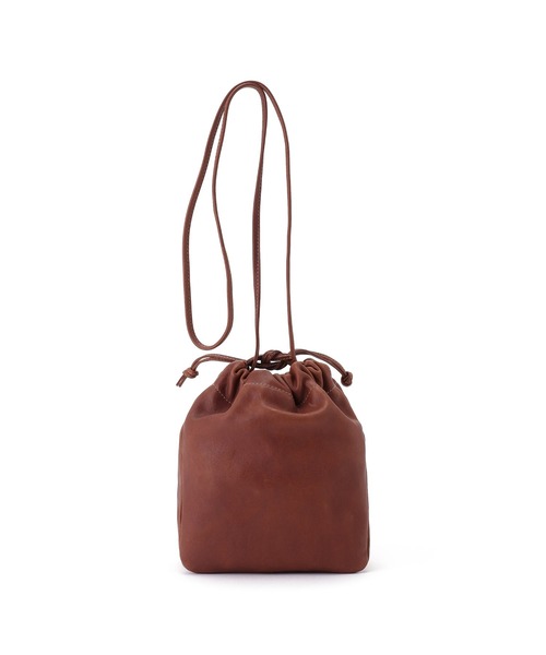 IL BISONTE（イルビゾンテ）の「IL BISONTE / VACCHETTA VINTAGE / クロスボディバッグ / 2025 AUTUMN WINTER（ショルダーバッグ・レディース・レンガ/ナチュラル/ブラック/ダークブラウン・FREE）」の6枚目の写真