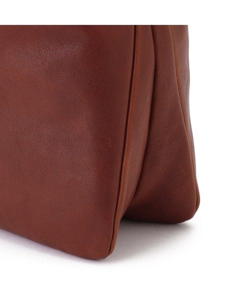 IL BISONTE（イルビゾンテ）の「IL BISONTE / VACCHETTA VINTAGE / クロスボディバッグ / 2025 AUTUMN WINTER（ショルダーバッグ・レディース・レンガ/ナチュラル/ブラック/ダークブラウン・FREE）」の9枚目の写真