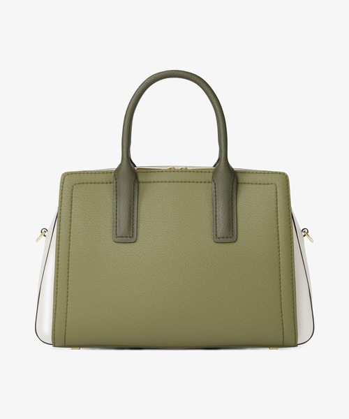 MICHAEL KORS(マイケルコース)の「LAILA カラーブロック ぺブルレザー サッチェル スモール(ハンドバッグ・レディース・グリーン系その他・FREE)」の4枚目の写真