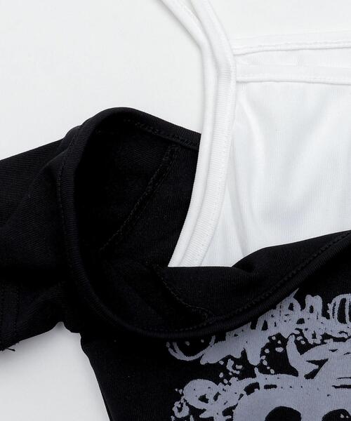 dispark(ディスパーク)の「DISPARK/レイヤードリリーロゴT(Tシャツ/カットソー・レディース・ブラック・FREE)」の9枚目の写真