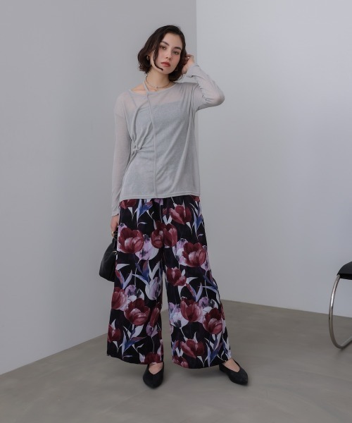 Bou Jeloud(ブージュルード)の「スラブシアーデザインプルオーバー(Tシャツ/カットソー・レディース・ブラウン/ブラック/ブルー/ライトグレー・38)」の7枚目の写真