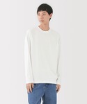 無印良品（ムジルシリョウヒン）の「紳士　天竺編みクルーネック長袖Ｔシャツ（Tシャツ/カットソー・S）」