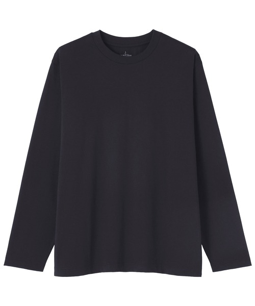 無印良品（ムジルシリョウヒン）の「紳士　天竺編みクルーネック長袖Ｔシャツ（Tシャツ/カットソー・メンズ・ブラック/スモークピンク/スモーキーグリーン系/ホワイト/ダークネイビー/ブルー系・S/M/L/XL）」の20枚目の写真