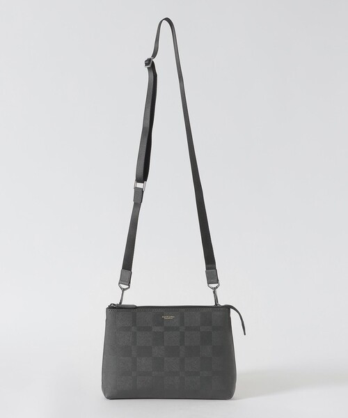 BLACK LABEL エンボスチェックスクウェアサコッシュ エンボスチェックスクウェアサコッシュ（ショルダーバッグ