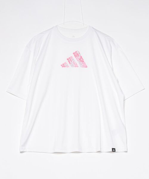 adidas(アディダス)の「アディダス adidas ソフト サイド グラフィックTシャツ(Tシャツ/カットソー・レディース・ライラック/ホワイト/ダークブルー・M/L)」の18枚目の写真