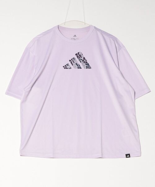 adidas(アディダス)の「アディダス adidas ソフト サイド グラフィックTシャツ(Tシャツ/カットソー・レディース・ライラック/ホワイト/ダークブルー・M/L)」の20枚目の写真