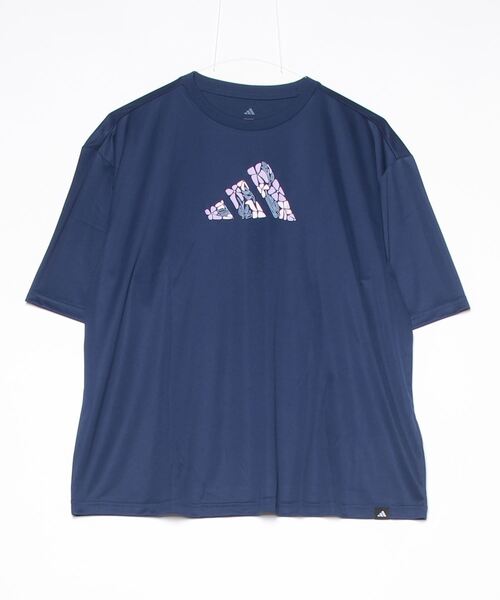 adidas(アディダス)の「アディダス adidas ソフト サイド グラフィックTシャツ(Tシャツ/カットソー・レディース・ライラック/ホワイト/ダークブルー・M/L)」の22枚目の写真