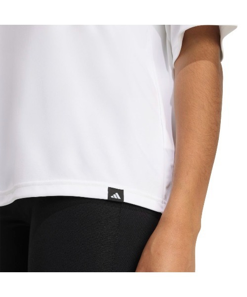 adidas(アディダス)の「アディダス adidas ソフト サイド グラフィックTシャツ(Tシャツ/カットソー・レディース・ライラック/ホワイト/ダークブルー・M/L)」の8枚目の写真