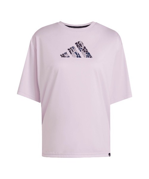 adidas(アディダス)の「アディダス adidas ソフト サイド グラフィックTシャツ(Tシャツ/カットソー・レディース・ライラック/ホワイト/ダークブルー・M/L)」の19枚目の写真
