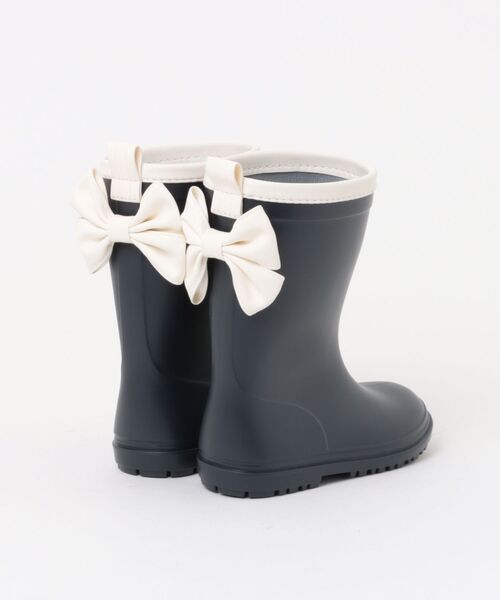 Catherine Cottage(キャサリンコテージ)の「バックリボンレインブーツ(レインシューズ・キッズ・ミント/ネイビー/ライラック・16/17/18/19/20/21/22/23)」の10枚目の写真