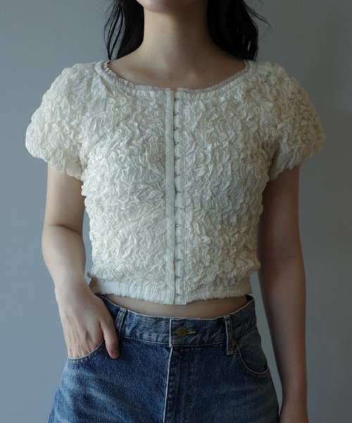 CLANE SHIRRING PUFF TOPS（その他トップス）｜CLANE（クラネ