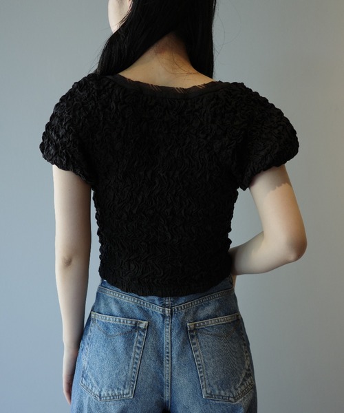 CLANE - クラネ　デニムトップス セール】LACE UP DENIM TOPS（シャツ/ブラウス）｜CLANE（クラネ