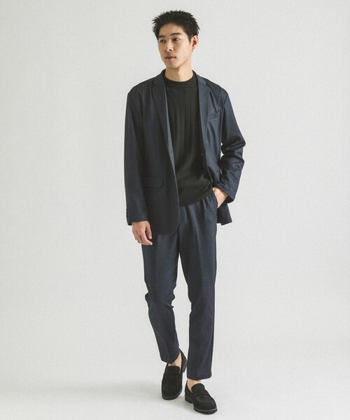 ABAHOUSE GRAY(アバハウスグレイ)の「【カシミヤタッチ】プルオーバー クルーネック ニット / ウォッシャブル(ニット/セーター・メンズ・セージグリーン/チャコールグレー/ブラック/ホワイト/ネイビー・46/48/50)」の6枚目の写真