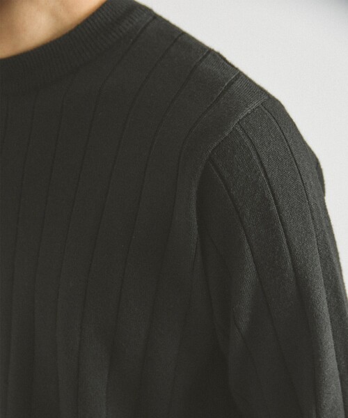 ABAHOUSE GRAY(アバハウスグレイ)の「【カシミヤタッチ】プルオーバー クルーネック ニット / ウォッシャブル(ニット/セーター・メンズ・セージグリーン/チャコールグレー/ブラック/ホワイト/ネイビー・46/48/50)」の22枚目の写真