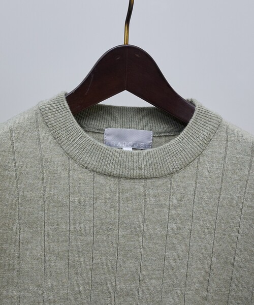 ABAHOUSE GRAY(アバハウスグレイ)の「【カシミヤタッチ】プルオーバー クルーネック ニット / ウォッシャブル(ニット/セーター・メンズ・セージグリーン/チャコールグレー/ブラック/ホワイト/ネイビー・46/48/50)」の7枚目の写真