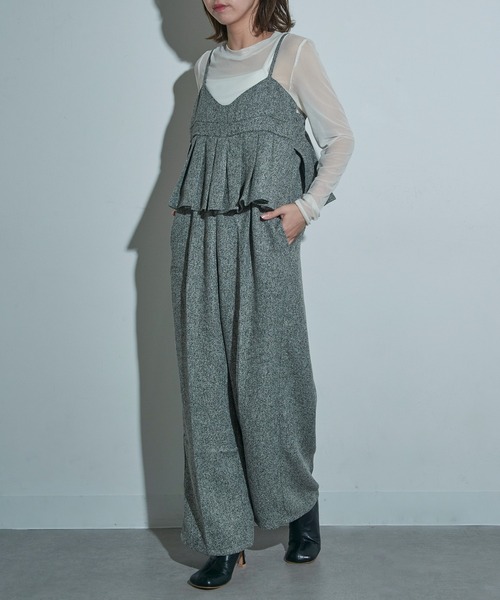 セール】【MAISON BREEZE reveur】ツイード プリーツビスチェ