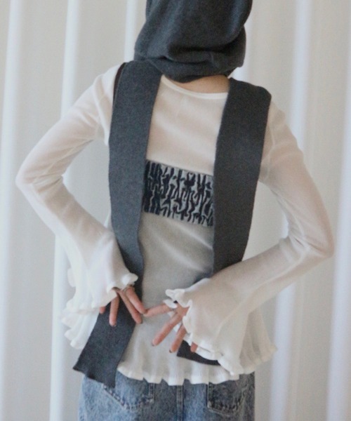 アメリヴィンテージ　RIB MIX DENIM BUSTIER RIB MIX DENIM BUSTIER