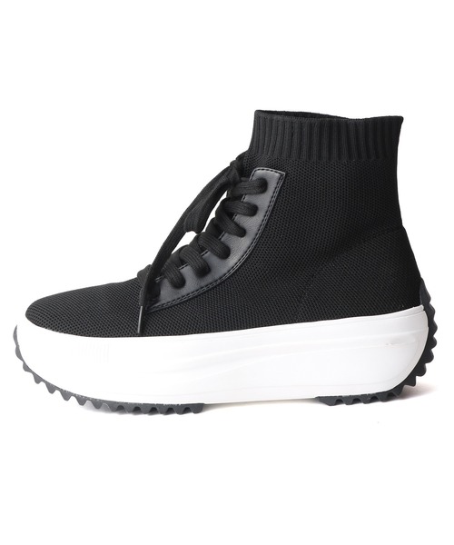 coca(ANDEX shoes product)(コカ)の「軽量 レースアップ ニットブーツ(ブーツ・レディース・ブラック・SMALL/MEDIUM/LARGE)」の21枚目の写真