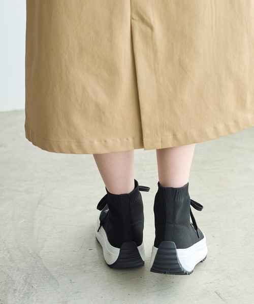 coca(ANDEX shoes product)(コカ)の「軽量 レースアップ ニットブーツ(ブーツ・レディース・ブラック・SMALL/MEDIUM/LARGE)」の10枚目の写真
