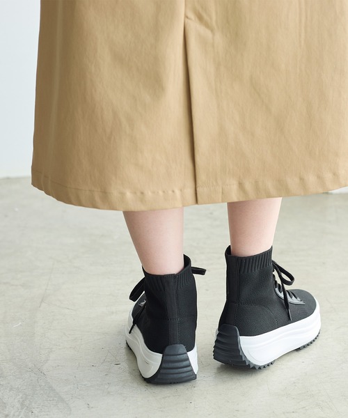 coca(ANDEX shoes product)(コカ)の「軽量 レースアップ ニットブーツ(ブーツ・レディース・ブラック・SMALL/MEDIUM/LARGE)」の11枚目の写真