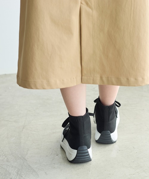 coca(ANDEX shoes product)(コカ)の「軽量 レースアップ ニットブーツ(ブーツ・レディース・ブラック・SMALL/MEDIUM/LARGE)」の13枚目の写真