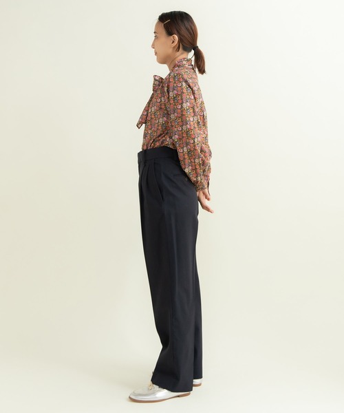 Dot&Stripes CHILD WOMAN(ドットアンドストライプス チャイルドウーマン)の「リバティ/LIBERTY ベゴニアボウタイブラウス(シャツ/ブラウス・レディース・ピンク/グリーン・FREE)」の15枚目の写真