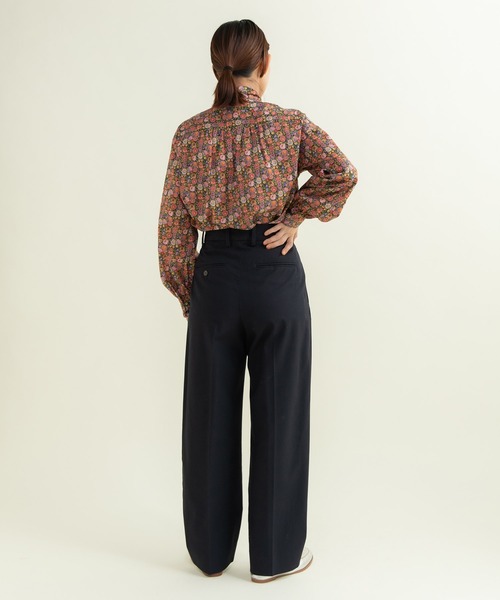 Dot&Stripes CHILD WOMAN(ドットアンドストライプス チャイルドウーマン)の「リバティ/LIBERTY ベゴニアボウタイブラウス(シャツ/ブラウス・レディース・ピンク/グリーン・FREE)」の19枚目の写真