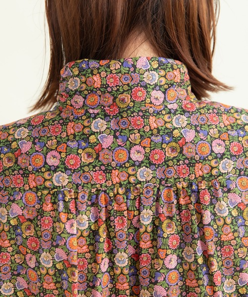 Dot&Stripes CHILD WOMAN(ドットアンドストライプス チャイルドウーマン)の「リバティ/LIBERTY ベゴニアボウタイブラウス(シャツ/ブラウス・レディース・ピンク/グリーン・FREE)」の21枚目の写真