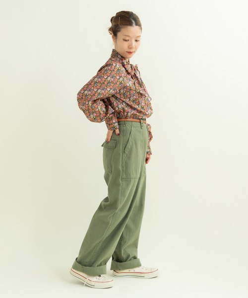 Dot&Stripes CHILD WOMAN(ドットアンドストライプス チャイルドウーマン)の「リバティ/LIBERTY ベゴニアボウタイブラウス(シャツ/ブラウス・レディース・ピンク/グリーン・FREE)」の11枚目の写真