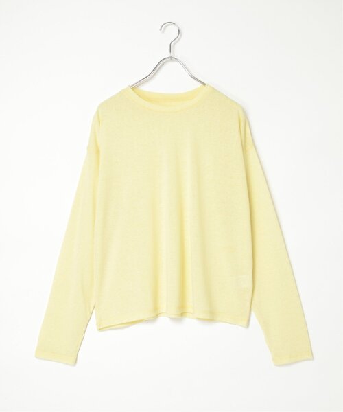 notch.(ノッチ)の「【 notch. by yui 】スラブシアーオーバートップス(Tシャツ/カットソー・レディース・ブルー/モカ/ホワイト/ブラック/イエロー/オレンジ・M)」の14枚目の写真
