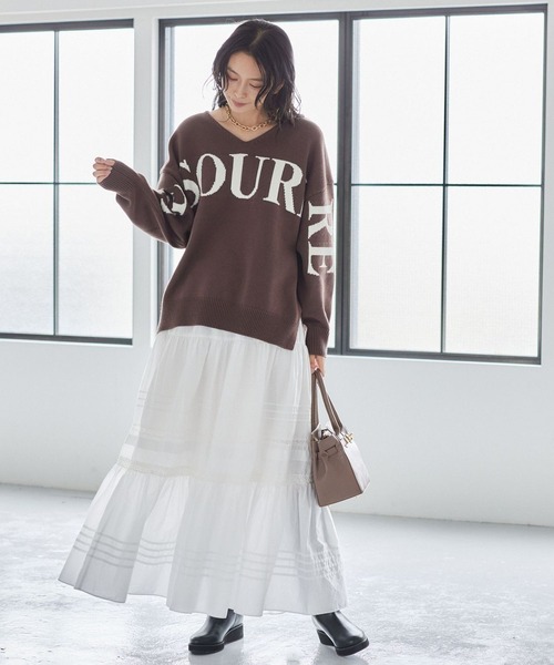 セール】BARNYARDSTORM / ビッグロゴVネックニット / ハンド