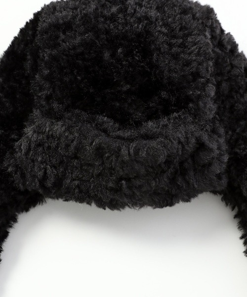 Anui（アニュイ）の「【UNISEX/CONTROL FREAK】フェイクボアフライトキャップ（キャップ・レディース・ベージュ/ブラック・FREE）」の9枚目の写真