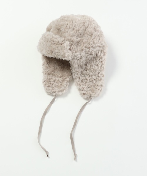 Anui（アニュイ）の「【UNISEX/CONTROL FREAK】フェイクボアフライトキャップ（キャップ・レディース・ベージュ/ブラック・FREE）」の14枚目の写真