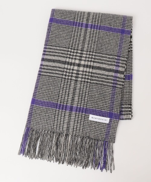 セール】quaranciel: カシミヤ ミックス チェック ストール 25AW