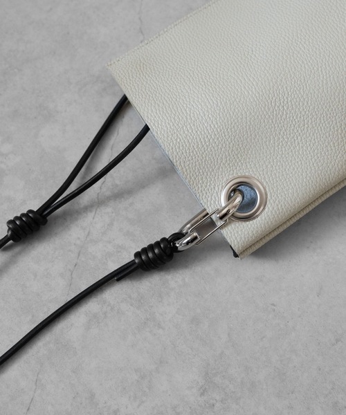 SENTI SHRINK LEATHER MINI SHOULDER BAG シュリンクレザーミニショルダーバッグ