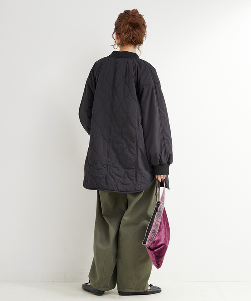 追加3》【WEB+一部店舗限定】保温 / リブ付き中綿ブルゾン（その他