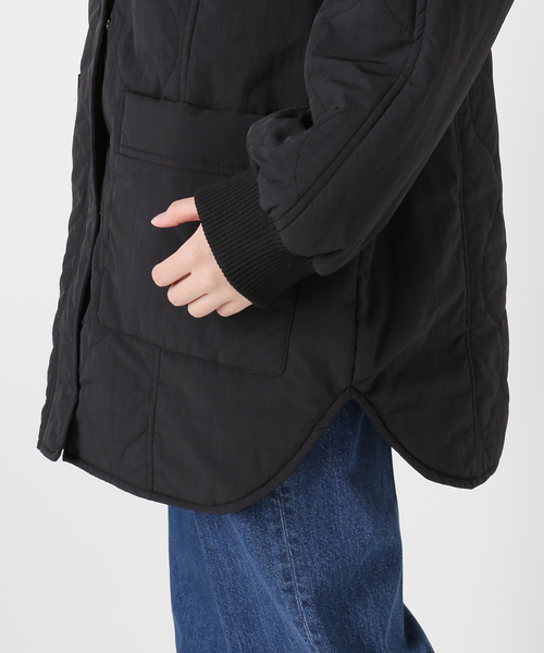 B.C STOCK（ベーセーストック）の「《追加3》【WEB+一部店舗限定】保温 / リブ付き中綿ブルゾン（その他アウター・レディース・ブラック/カーキ/アイボリー・FREE）」の9枚目の写真